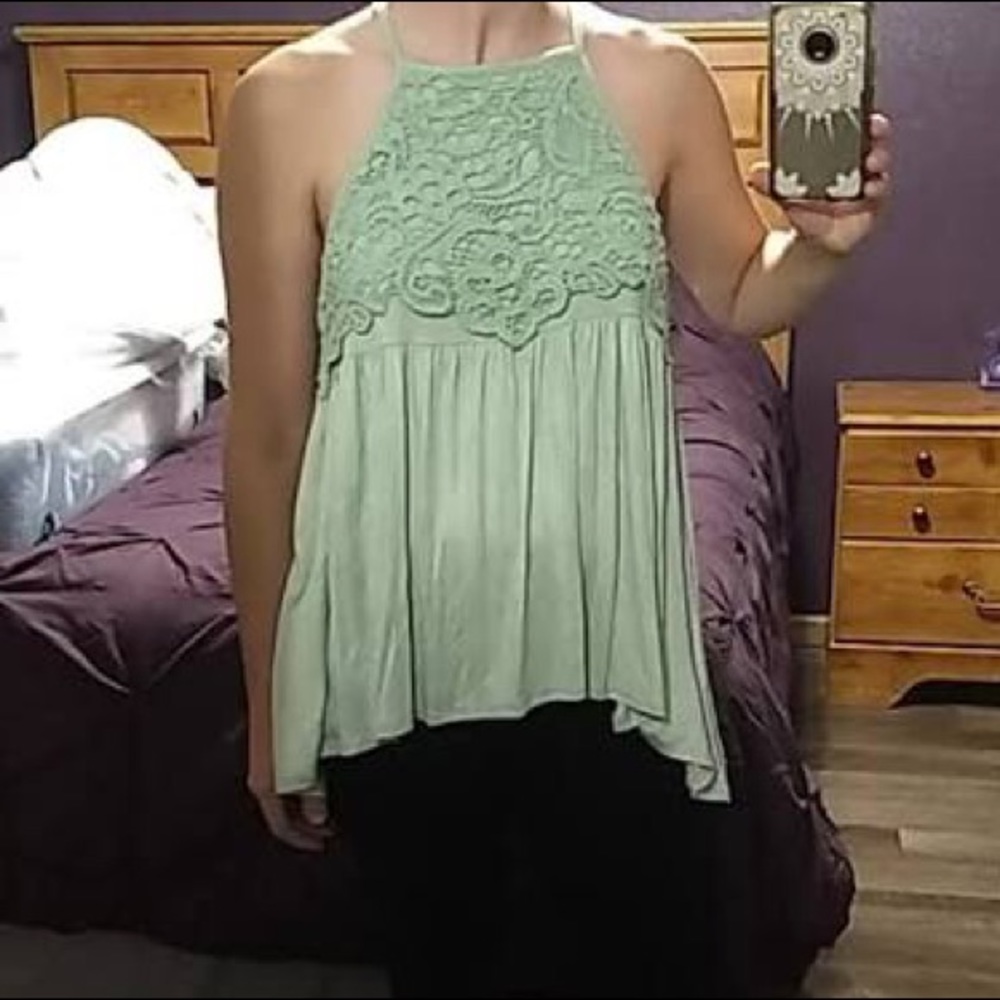 Green CY fashion tank